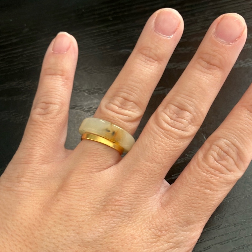 Jade Square Ring~ - image 1